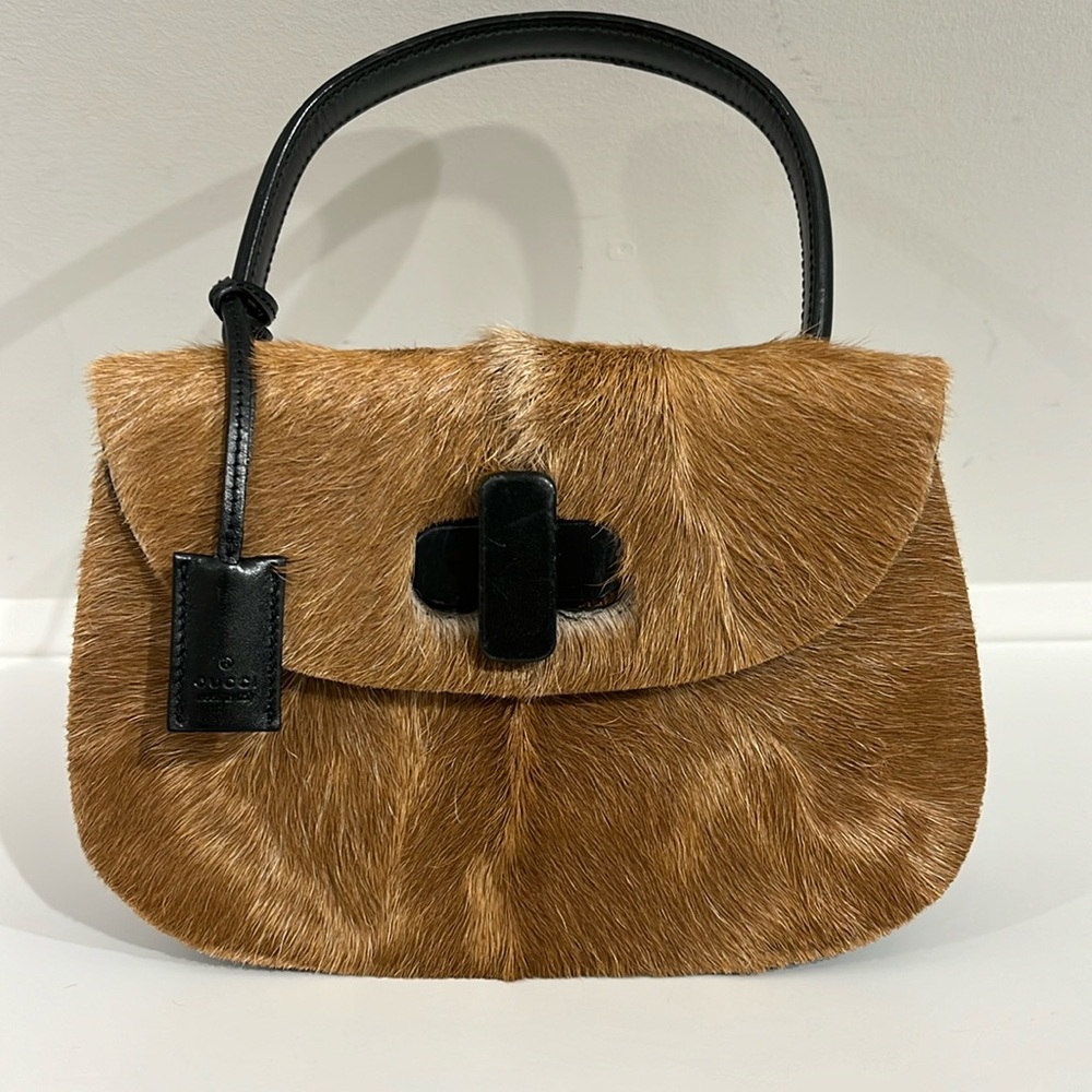 Gucci classic “Jackie O” pony bag...limited edition bag in excellent condition.